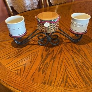 Longaberger basket and croc set